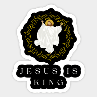 jesus is king Sticker